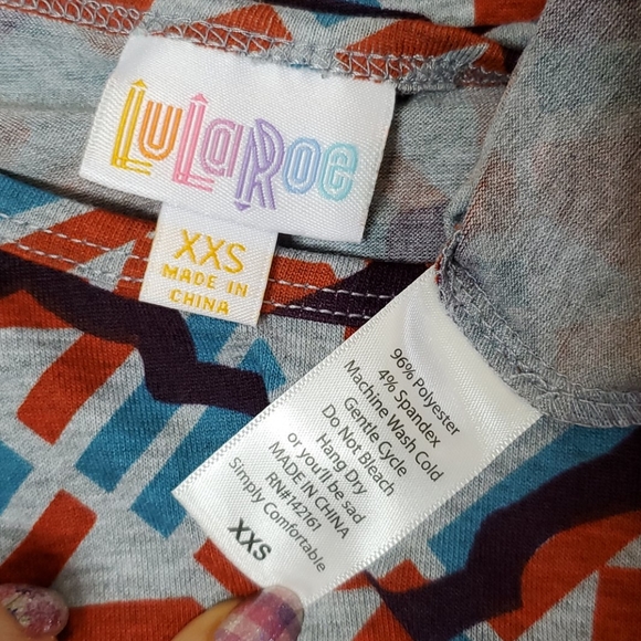 NWT Lularoe Irma Short Sleeve Tunic Top - Picture 6 of 6